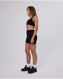 Upstate - Air Sculpt 6inch Contrast Bike Short - Black