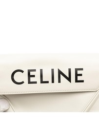 Pre-Loved by Azura Reborn - Pre-Loved Smooth Calfskin Logo Triangle Crossbody