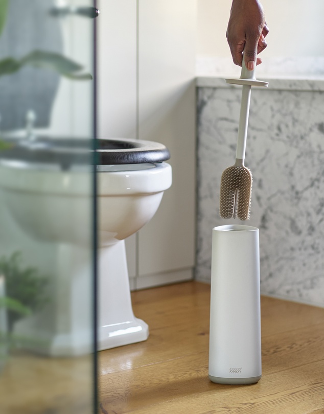 Joseph Joseph - Flex™ 360 Advanced Toilet Brush with Matt Finish (Ecru)