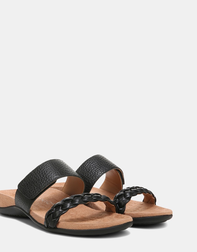 Vionic - Jeanne Slide - Black Leather