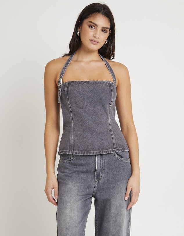 Insight - Allegra Corset Denim Top