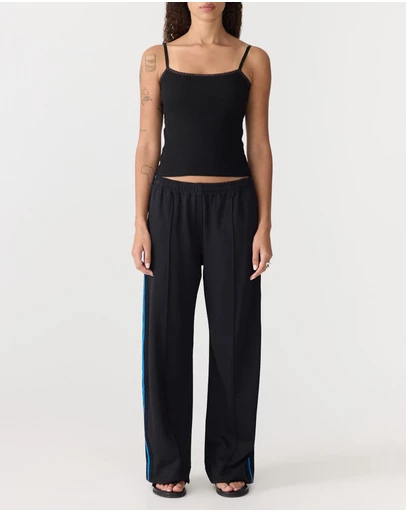 Bassike - Double Stripe Wide Leg Pants