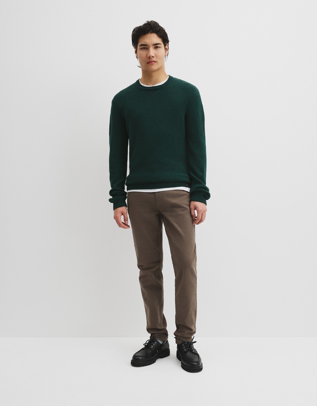 Country Road - Long Sleeve Cotton Crew Neck Knit