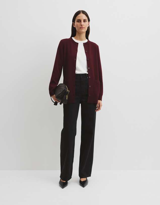 Country Road - Compact Wool Longline Cardigan
