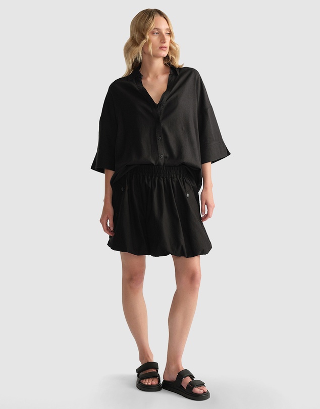 Decjuba - D-Luxe Linen Blend 3/4 Shirt