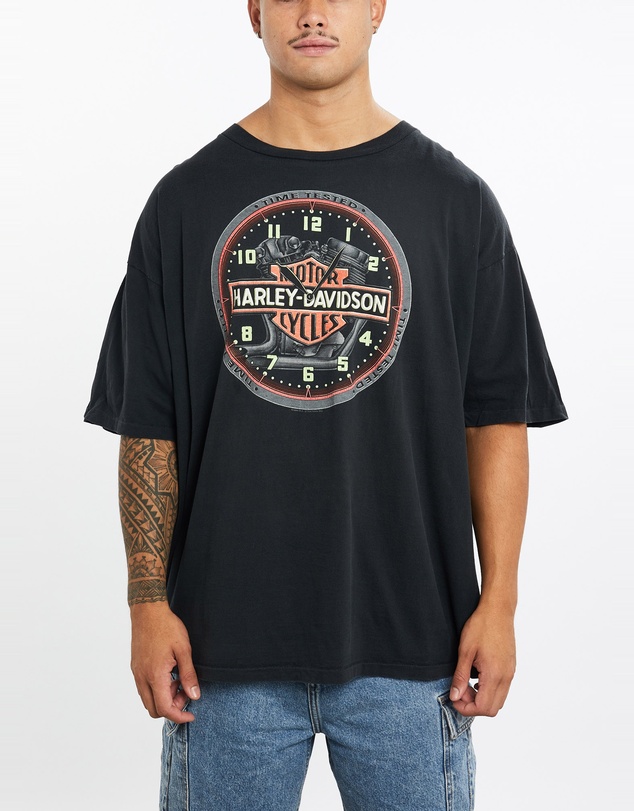 Vintage by The Real Deal - Pre Loved - Vintage 1994 Harley Davidson 'Glow In The Dark' Tee