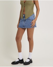 Insight - Niche Denim Mini Skirt