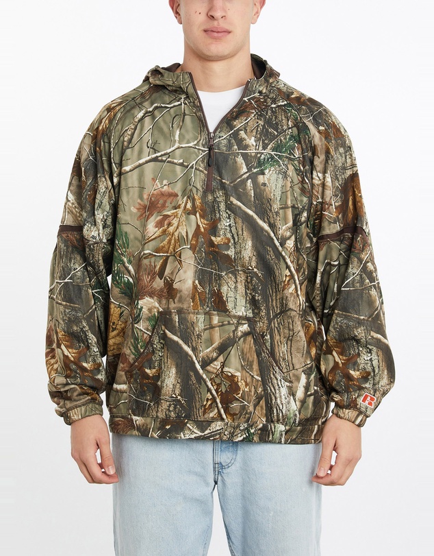 Vintage by The Real Deal - Pre Loved - Vintage Russell Athletic Realtree Camo Hooded Sweatshirt