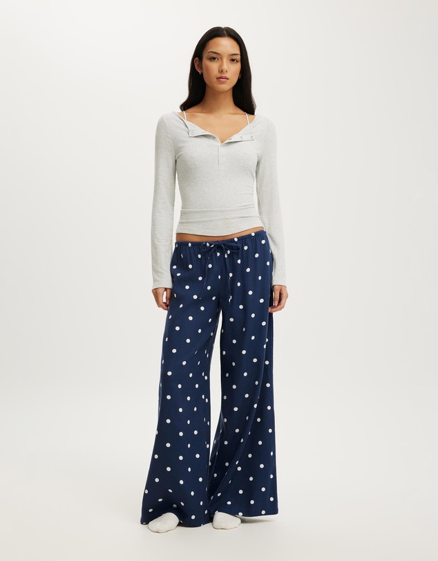 Cotton On Body - Cloud Soft Flannel Wide Leg Pant