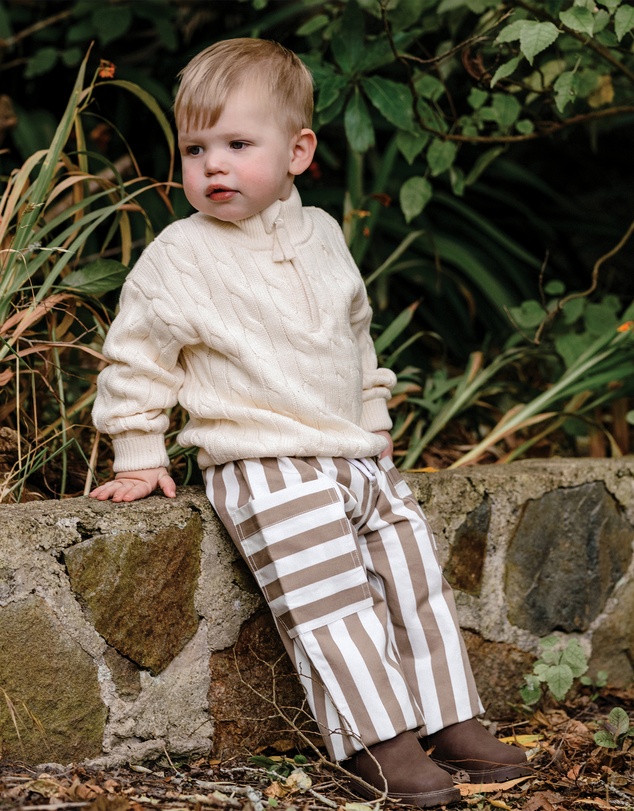 Kynd Baby - Stripe Pant in Brown Stripe