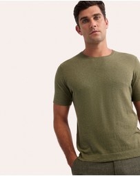 Oxford - Theodore Crew Neck Knitted T-Shirt