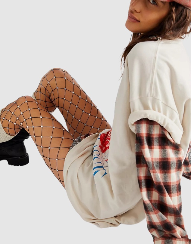 High Heel Jungle - Star Struck Fishnet Tights