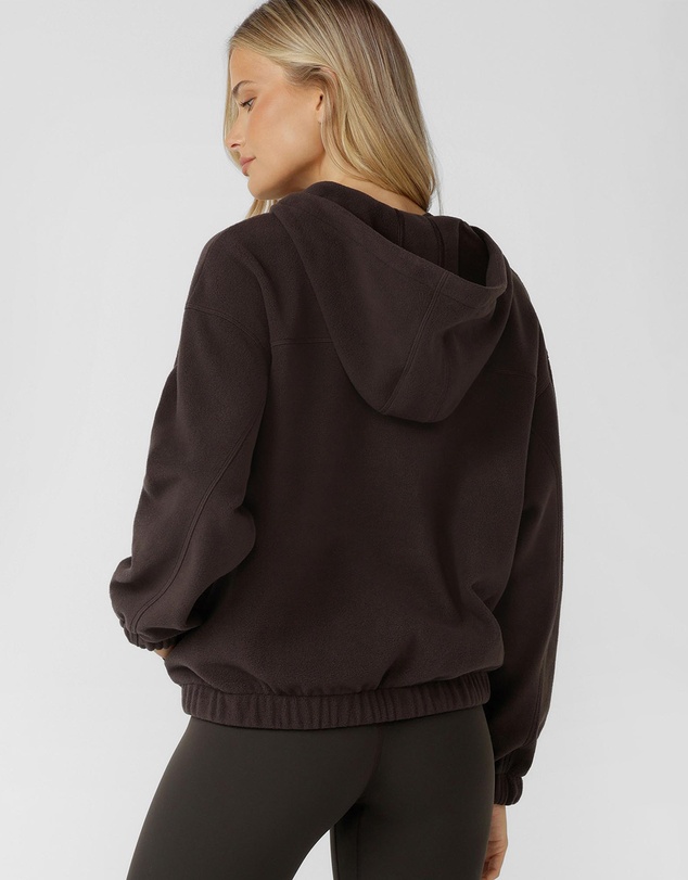 Lorna Jane - Nova Polar Fleece Quarter Zip Hoodie