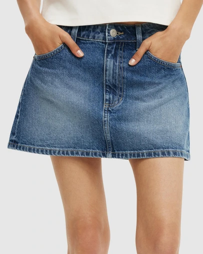 Cotton On - Original Denim Mini Skirt