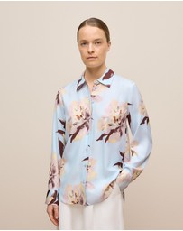 Trenery - Camellia Long Sleeve Shirt in Soft Blue