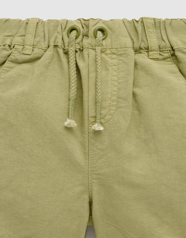 Purebaby - Linen Blend Pull on Shorts-Kids-Babies