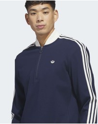 adidas Originals - Originals 3-Stripes 1/4 Zip Sweatshirt Mens