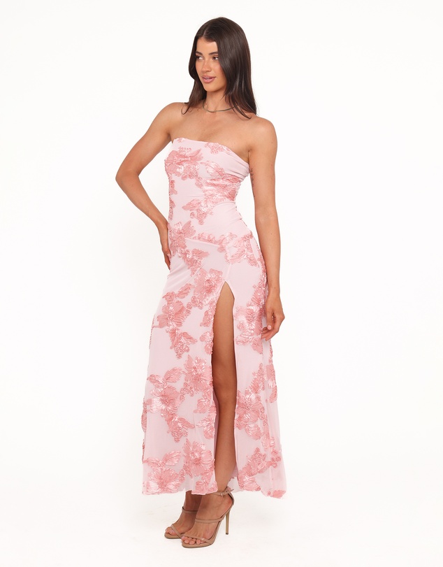 Petal & Pup - Adriel Strapless Maxi Dress - Pink