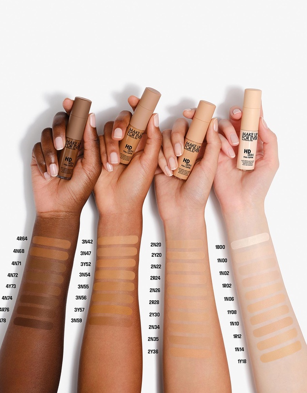 MAKE UP FOR EVER - HD Skin Full Cover Concealer Multi-Use Concealer with Niacinamide & Hyaluronic Acid