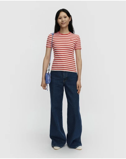 Marimekko - Kukkea Tasaraita Unikko Kioski t-shirt