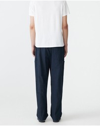 Bassike - Crushed Cotton Utility Pant