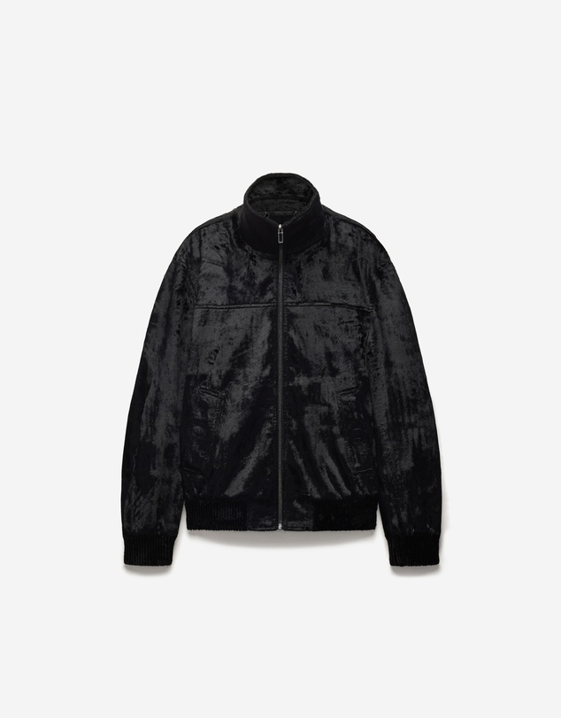 Calibre - Velvet Bomber Jacket Black