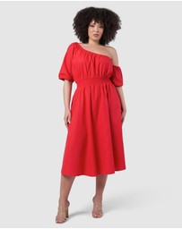 Pink Dusk by Curve Project - Brightside Midi Dress
