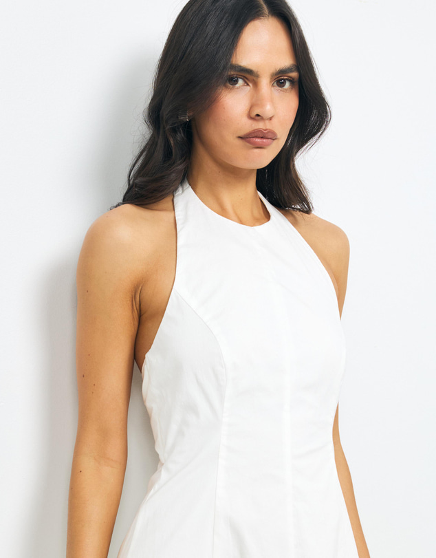 AERE - Leonie Panelled Tie Back Maxi Dress