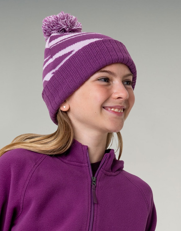 Kathmandu - Kids Braided River Pom Pom Beanie