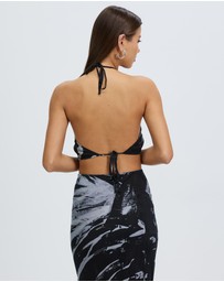 Third Form - Twist Through Bias Halter Top