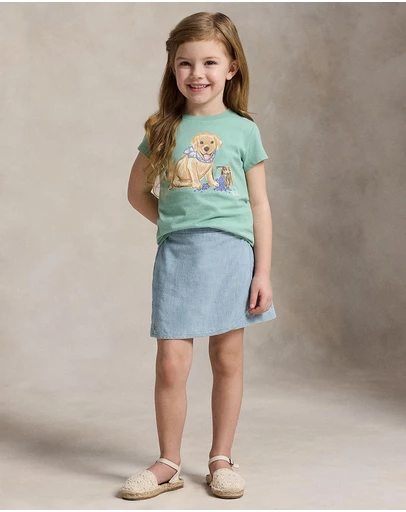 Polo Ralph Lauren - Dog-Print Cotton Jersey T-Shirt - Babies-Kids