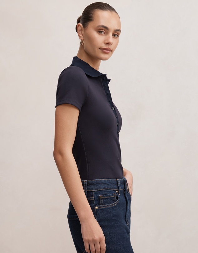 Forever New - Aaliyah Ribbed Polo Top