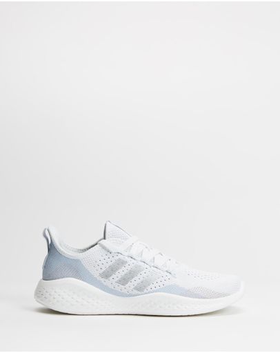 White, Metallic Silver & Halo Blue