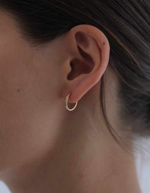Elli Jewelry - Hoop Earrings in Gold-Plated 925 Silver