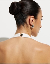 Calli - Tara Halter Twill Dress