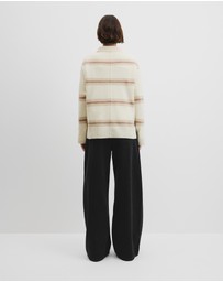 Country Road - Extrafine Merino Stripe Crew Neck Knit