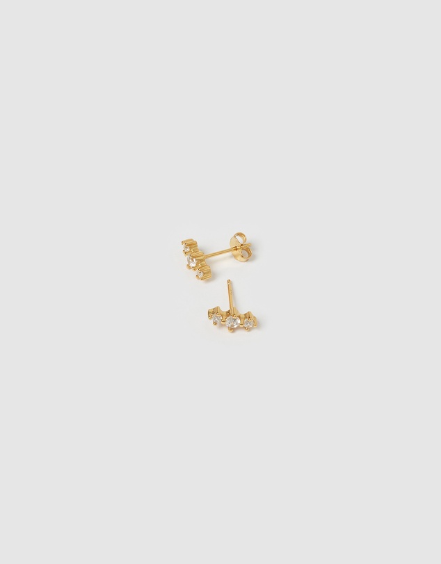 Izoa - Natasha Stud Earrings Gold