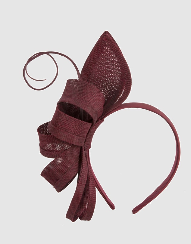 Max Alexander - Wine Bow Fascinator