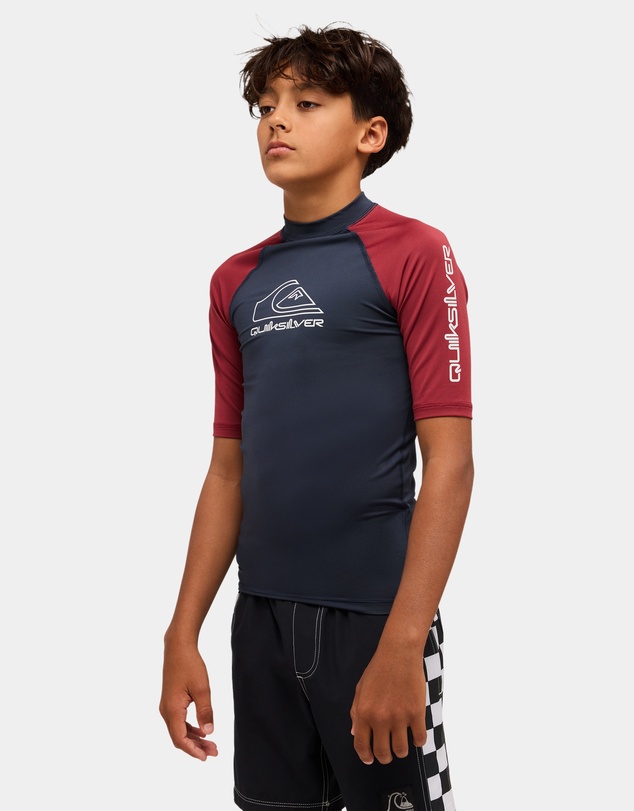 Quiksilver - Boys 8 to 16 On Tour Short Sleeve Rash Vest