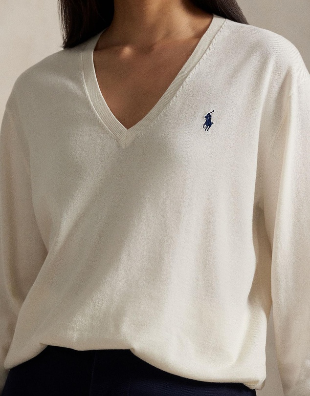 Polo Ralph Lauren - Cotton V-Neck Sweater