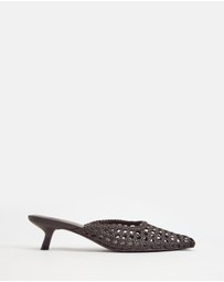 AERE - Woven Leather Heels