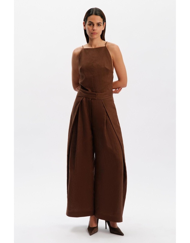 Bardot - Laurie Pleat Front Linen Pant