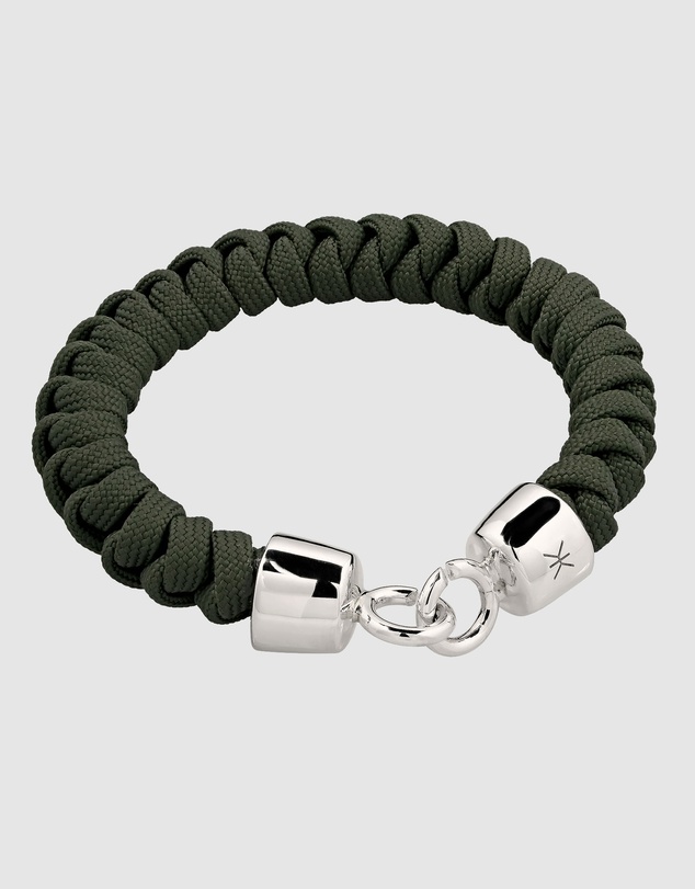 Kuzzoi - Olive Twisted Rope Cord Bracelet