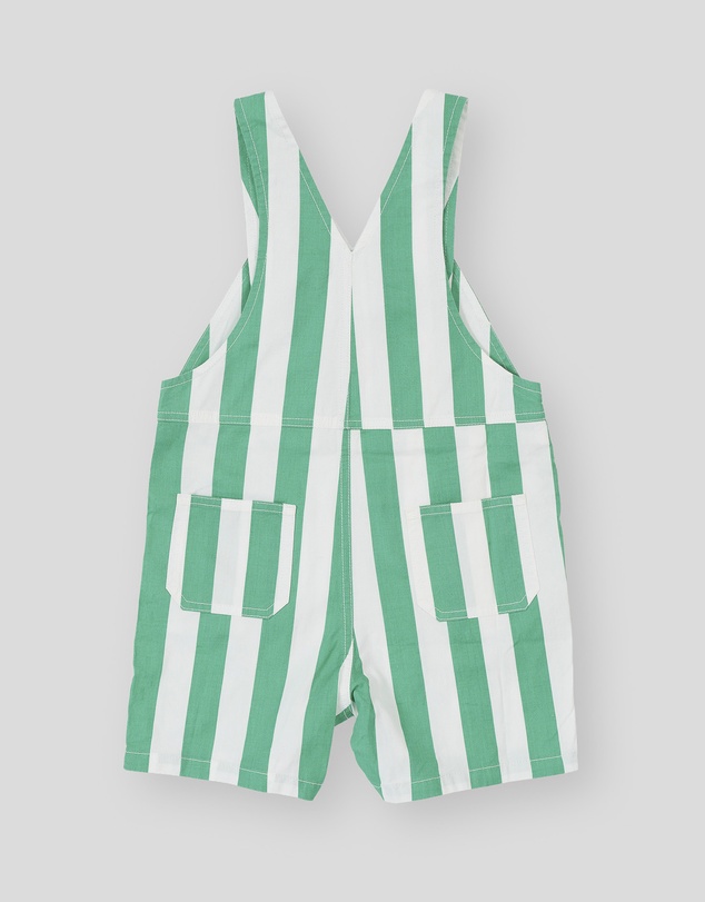 Goldie + Ace - Happy Stripe Button Burton Overall - Babies-Kids