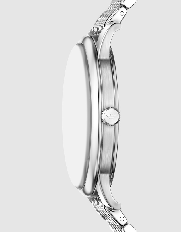 Emporio Armani - Silver Tone Analogue Watch