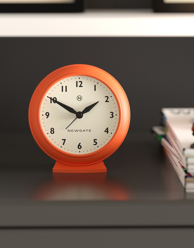 Newgate - Newgate Pacific Mantel Clock-Pumpkin Orange