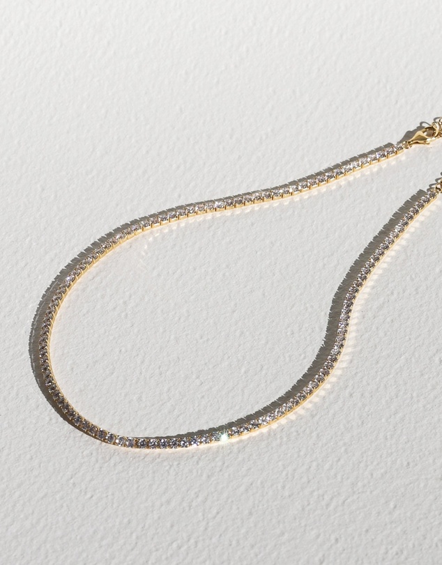 SAINT VALENTINE - Aspen Tennis Necklace - Gold