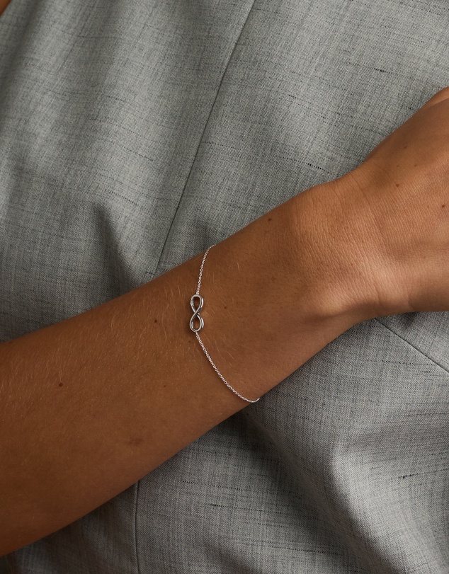 Michael Hill - Diamond Accent Infinity Bracelet in Sterling Silver