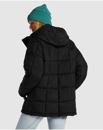 Billabong - Womens Venture On Puff Zip-Up Hooded Jacket