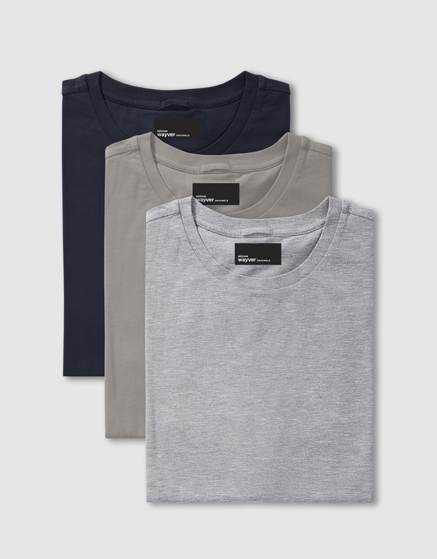 Wayver - The Essential Crew Tee 3-Pack